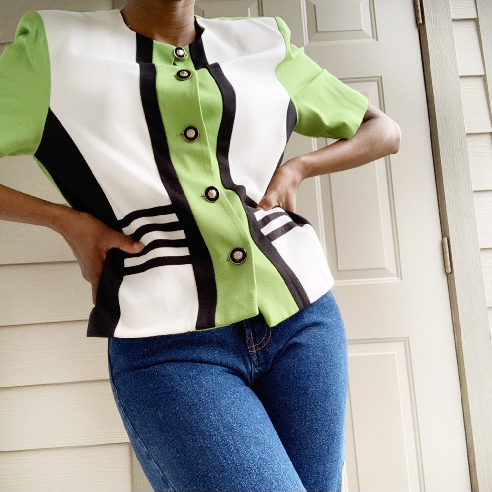 Vintage 90s striped blazer